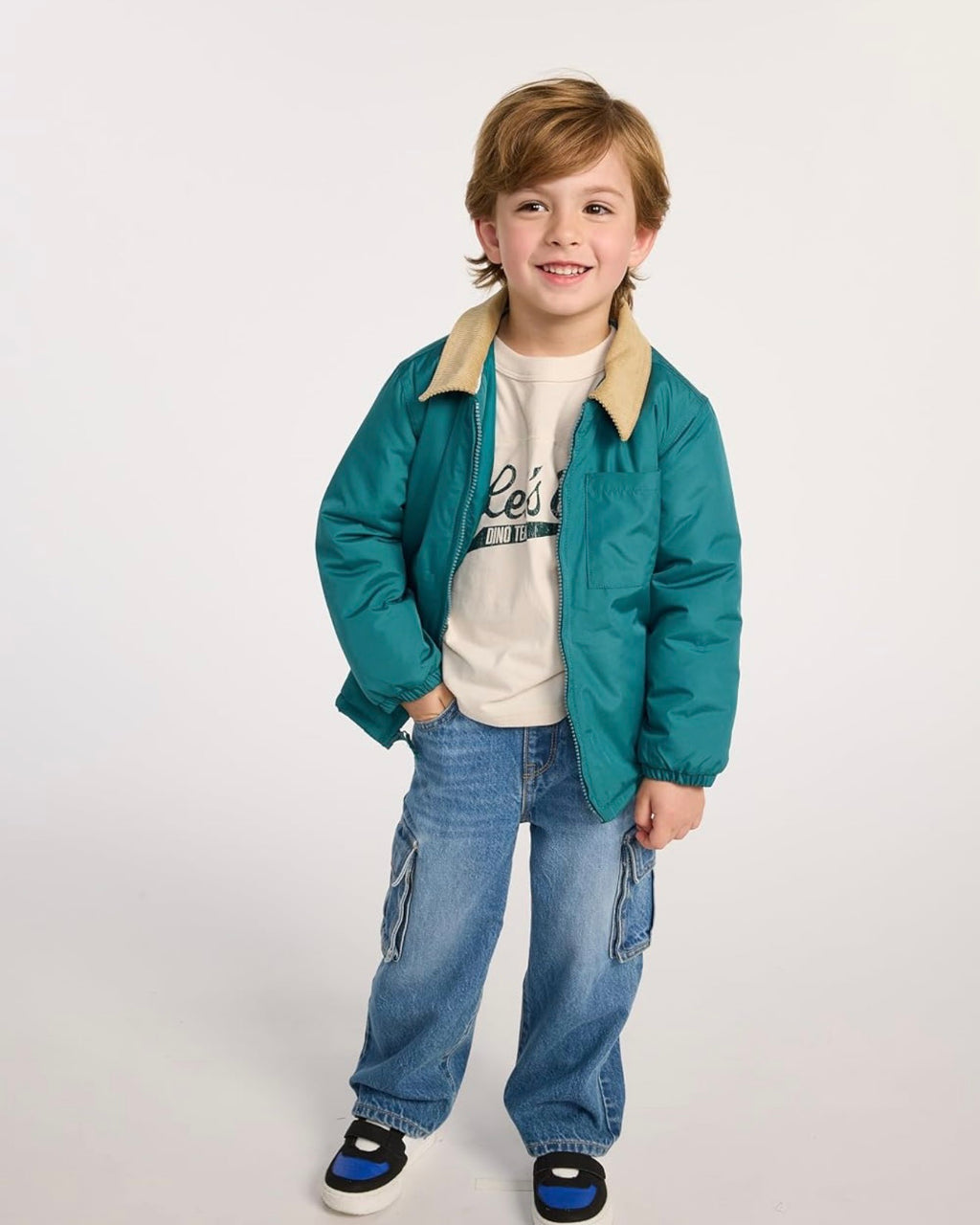 Jeans Vaqueros Cargo Holgados - Azul