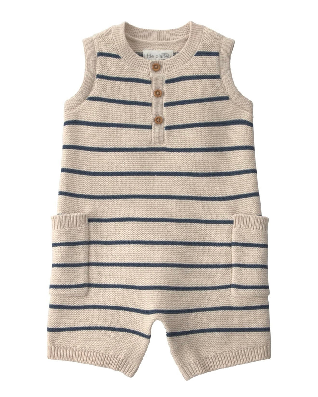 Romper de Rayas sin Mangas Bebé Unisex