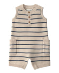 Romper de Rayas sin Mangas Bebé Unisex