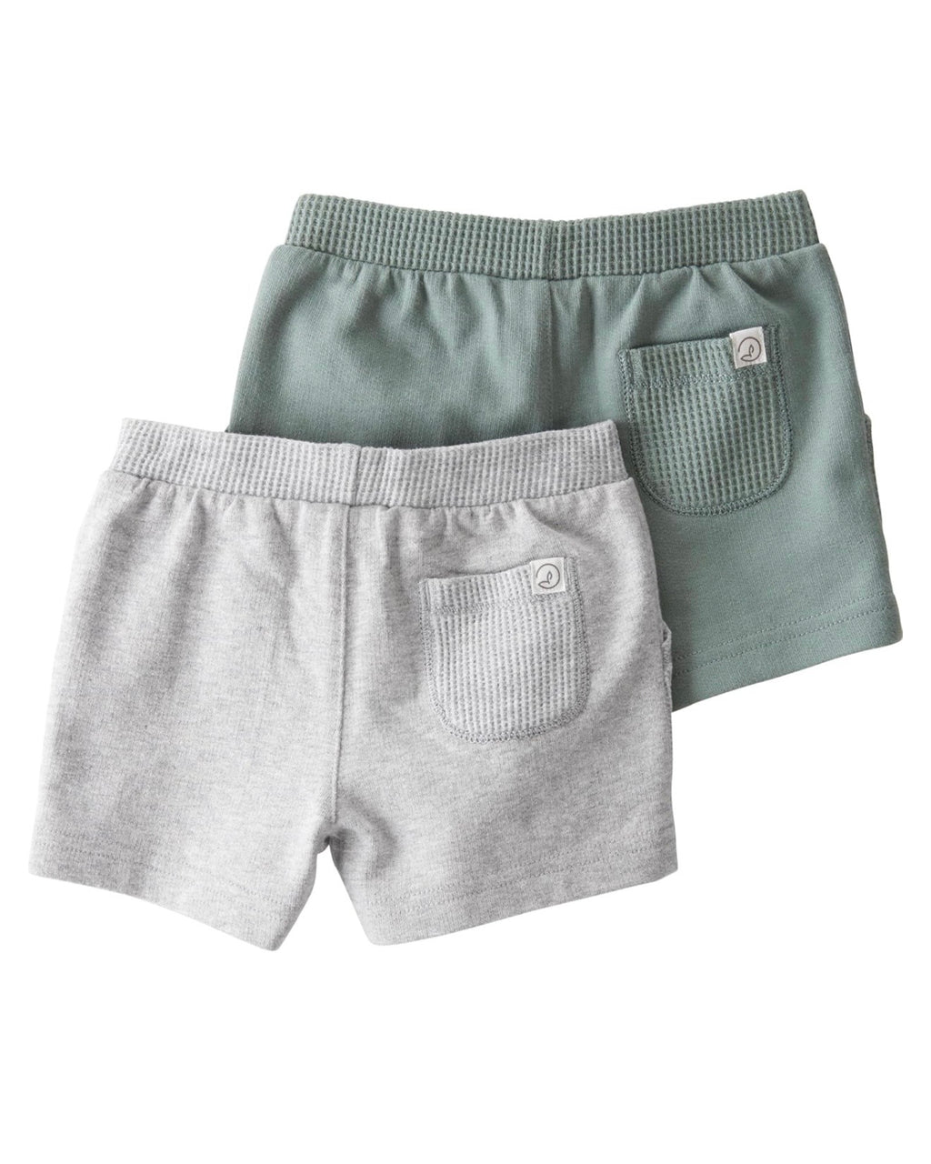 Pack x2 Shorts Verde/Gris Bebé Niño