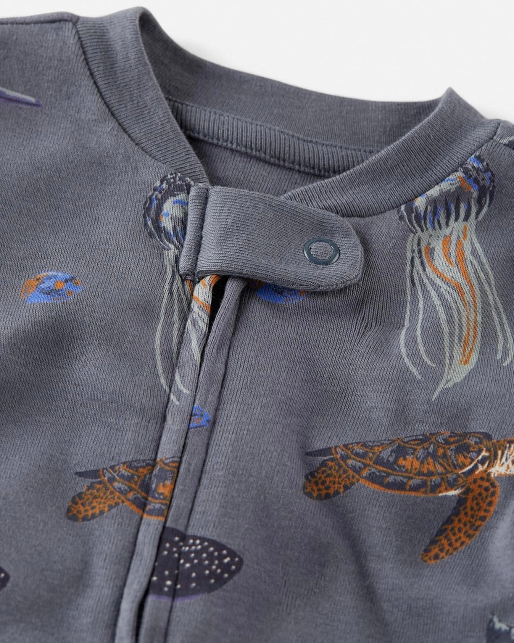 Pijama Suave con Estampado de Mar Azul Profundo Bebé Niño