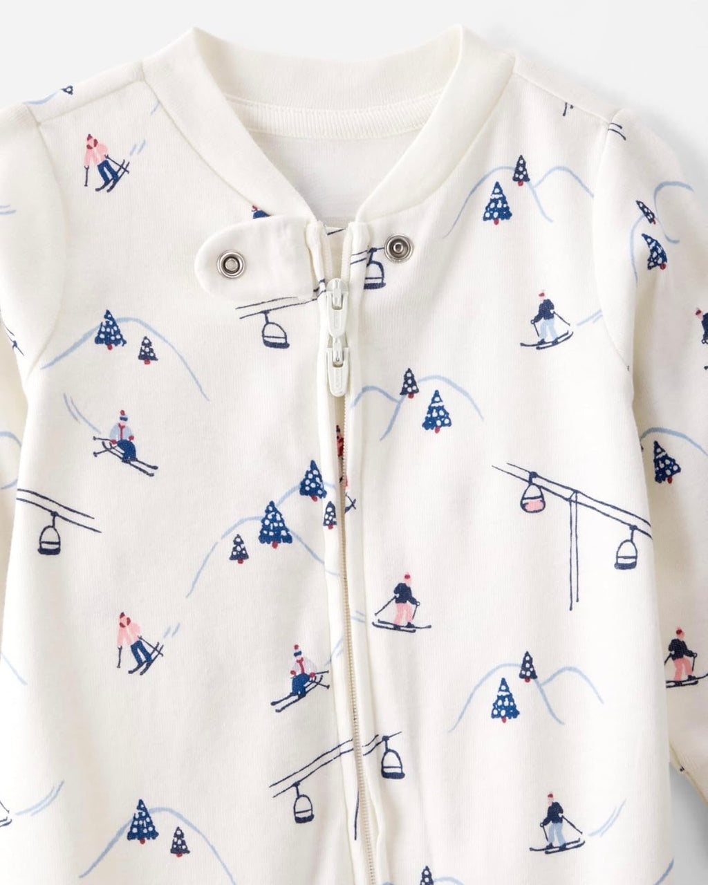 Pijama Suave con Estampado de Pistas Nevadas Bebé Unisex