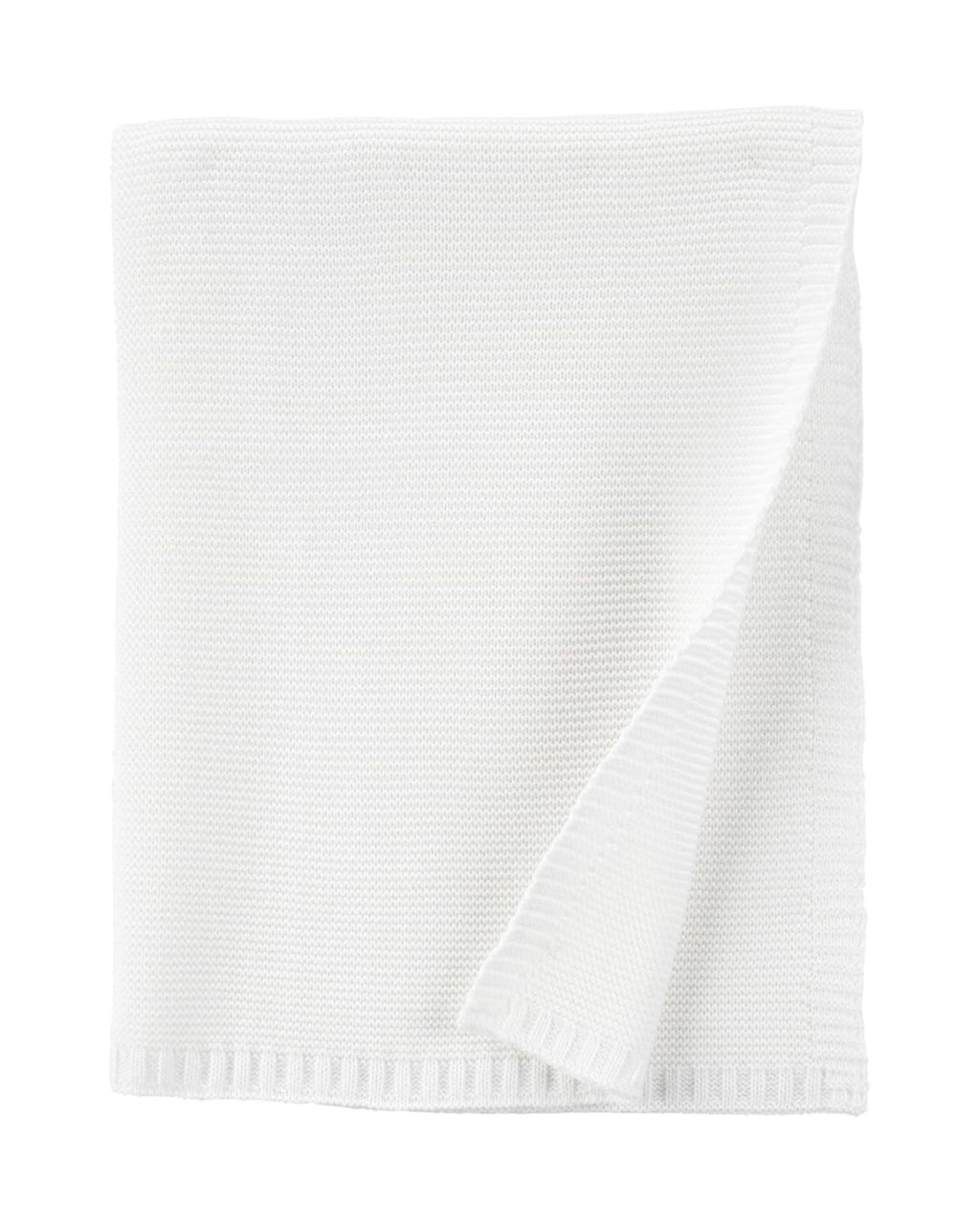 Manta de Punto Suave Blanco Marfil