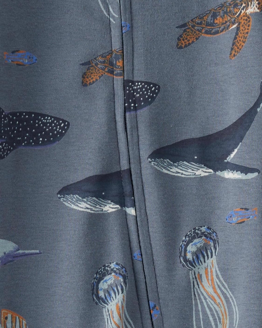 Pijama Suave con Estampado de Mar Azul Profundo Bebé Niño