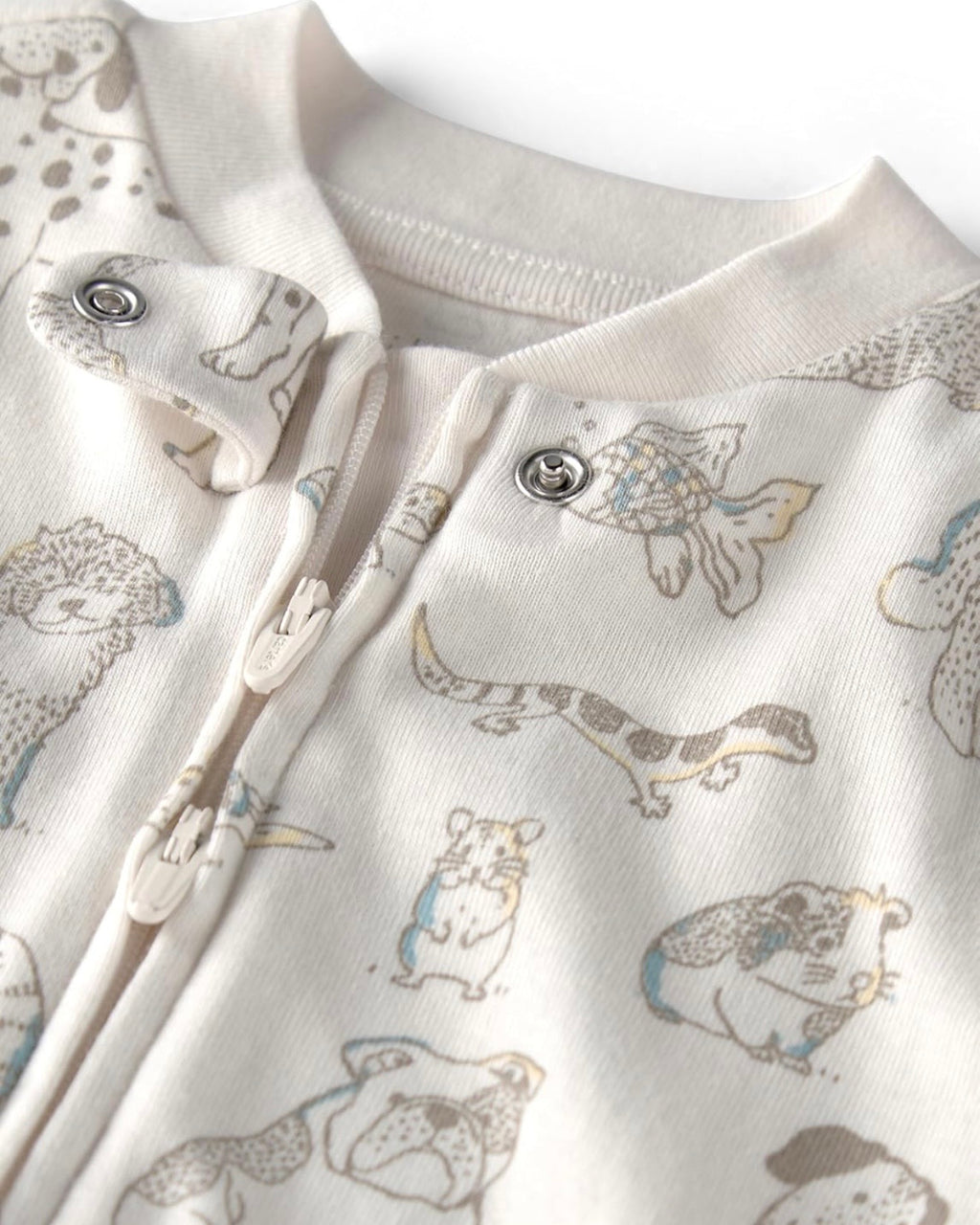 Pijama Suave con Estampado de Mascotas Bebé Unisex