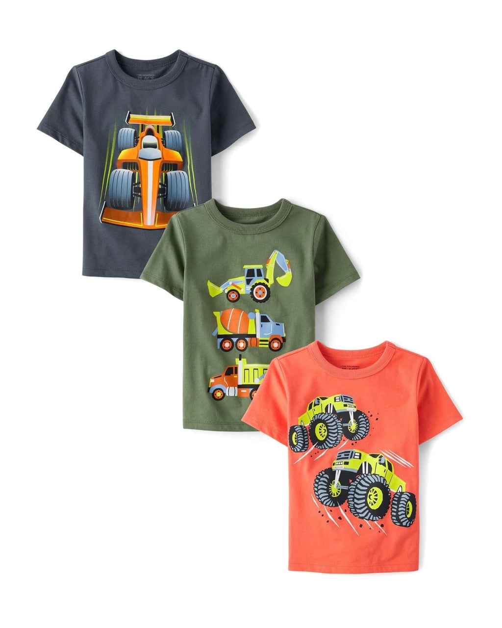 Pack de 3 Camisetas con Estampado de Vehículos
