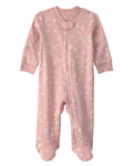 Pijama Suave con Estampado de Conejitos Rosados Bebé Niña