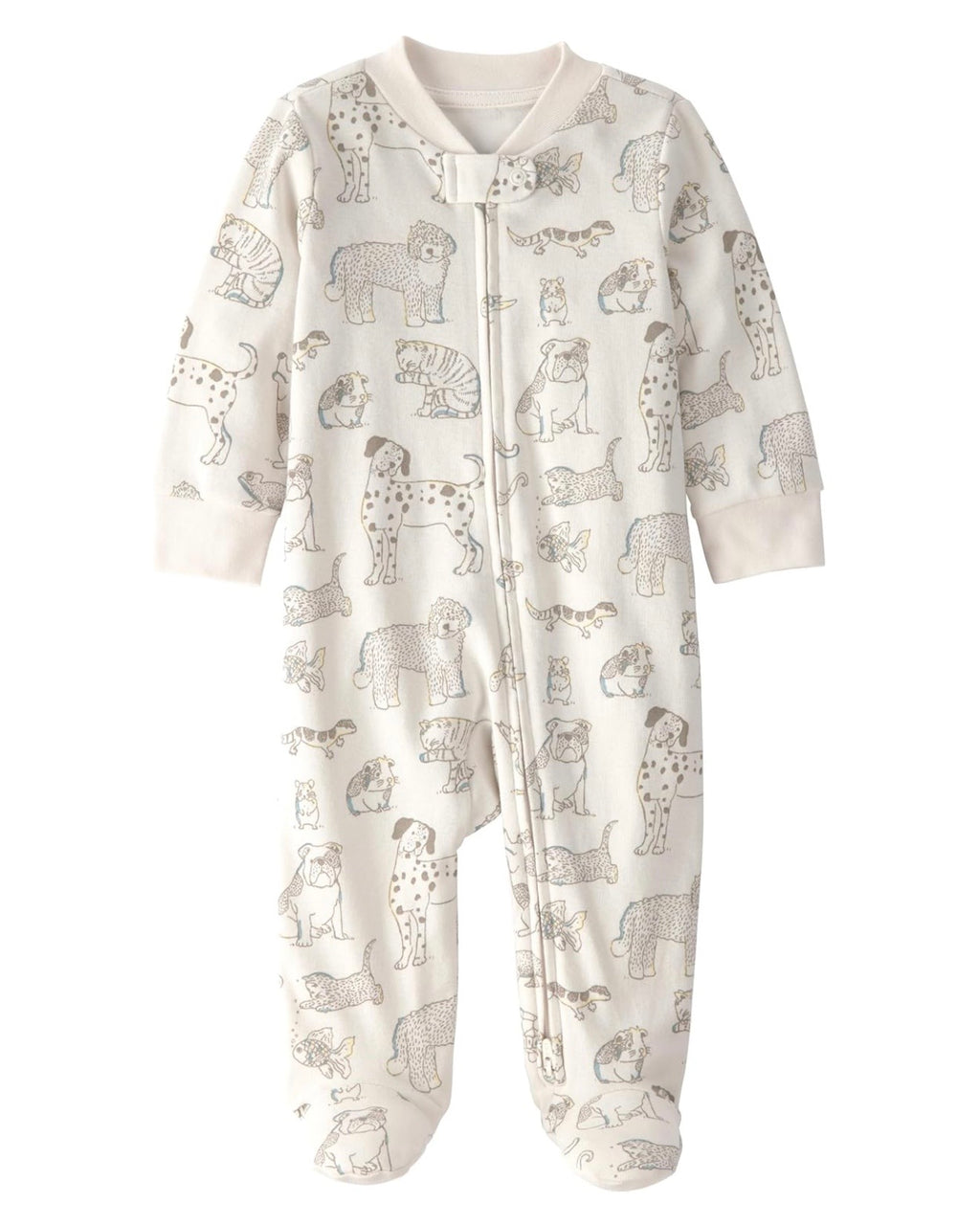 Pijama Suave con Estampado de Mascotas Bebé Unisex