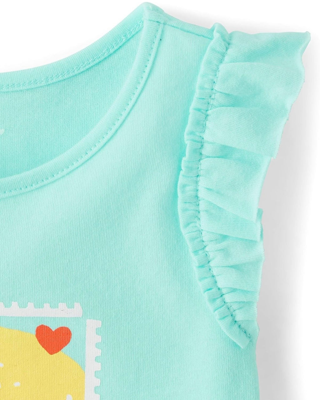 Pack de 3 Camisetas sin Mangas Estampado de Limones - Azul