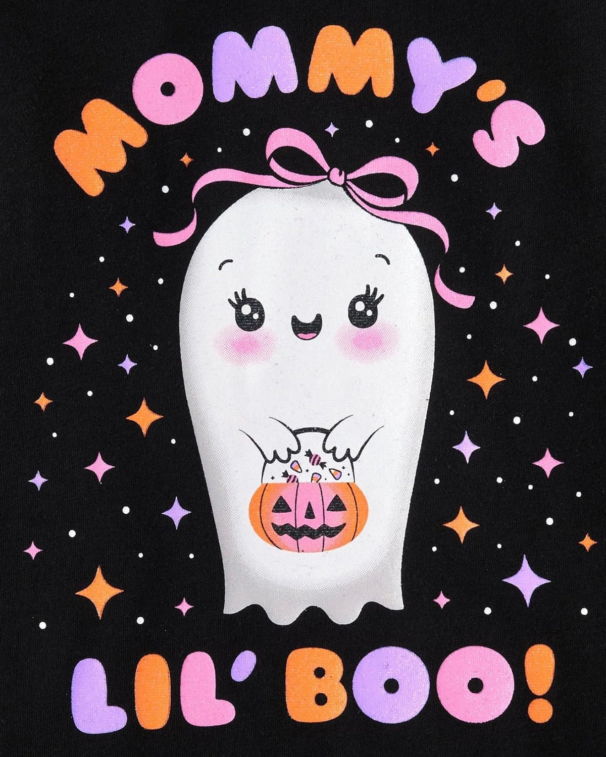 Pack de 2 Camisetas Manga Larga Estampado Mommys Boo/Ghost Heart