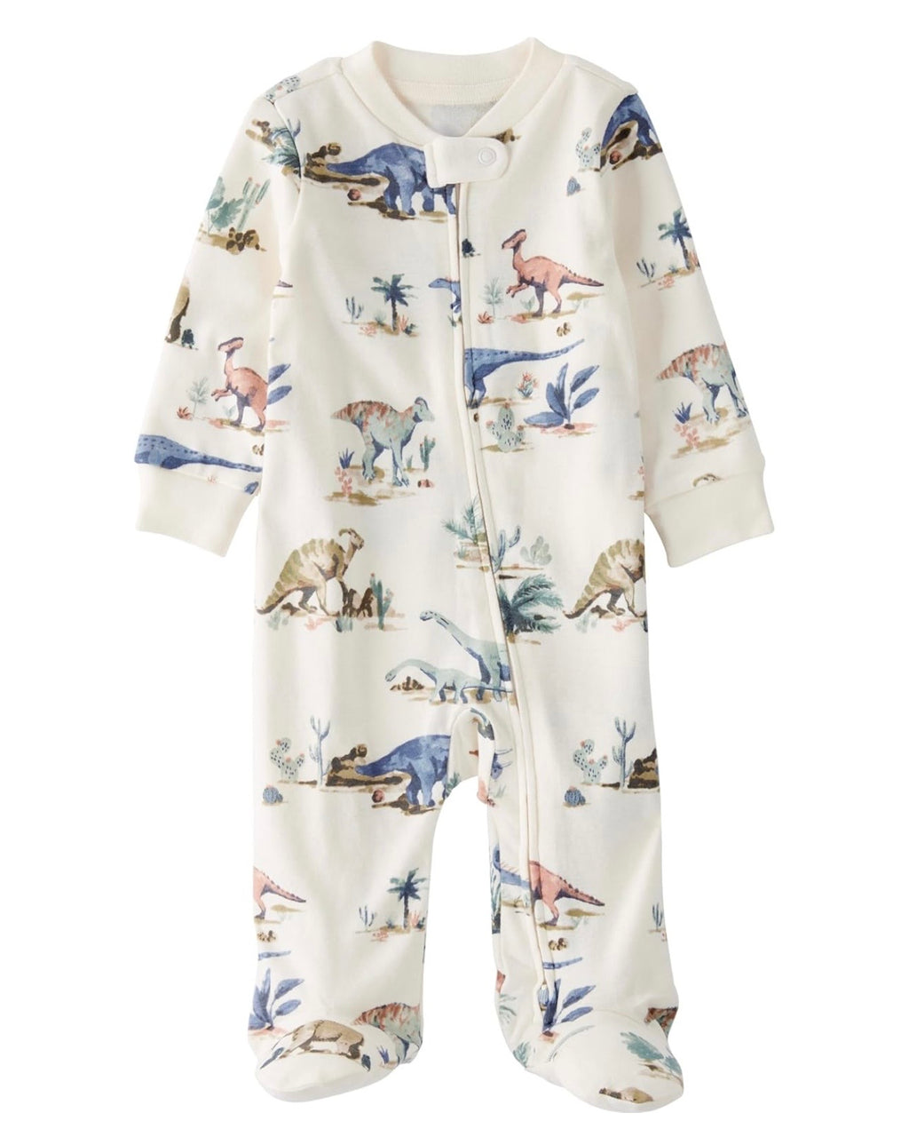 Pijama Suave con Estampado Prehistórico Beige Bebé Niño