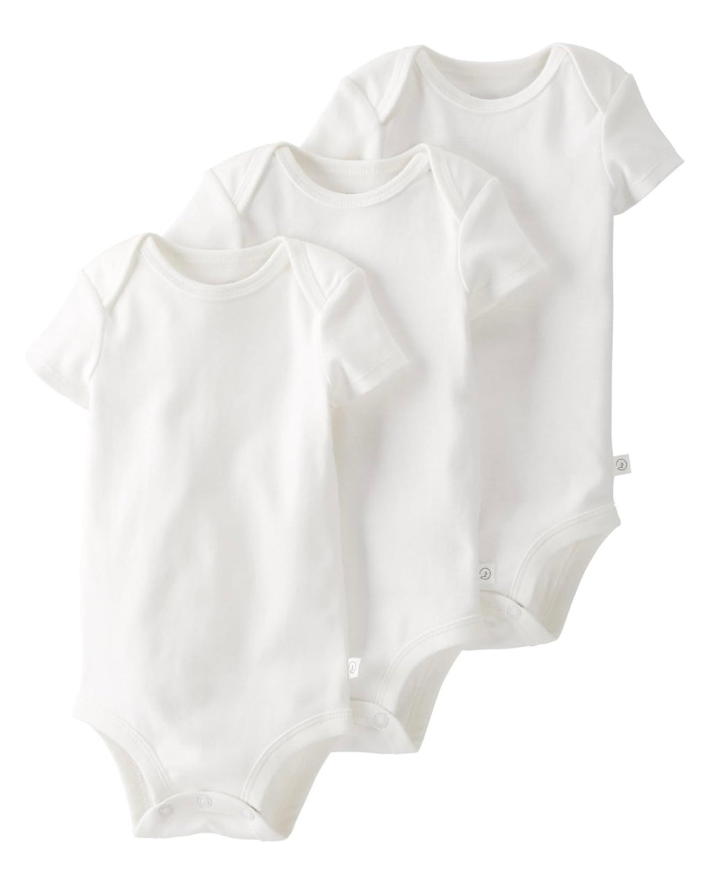 Pack de 3 Bodies de Manga Corta para Bebé Unisex Unicolor