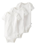 Pack de 3 Bodies de Manga Corta para Bebé Unisex Unicolor