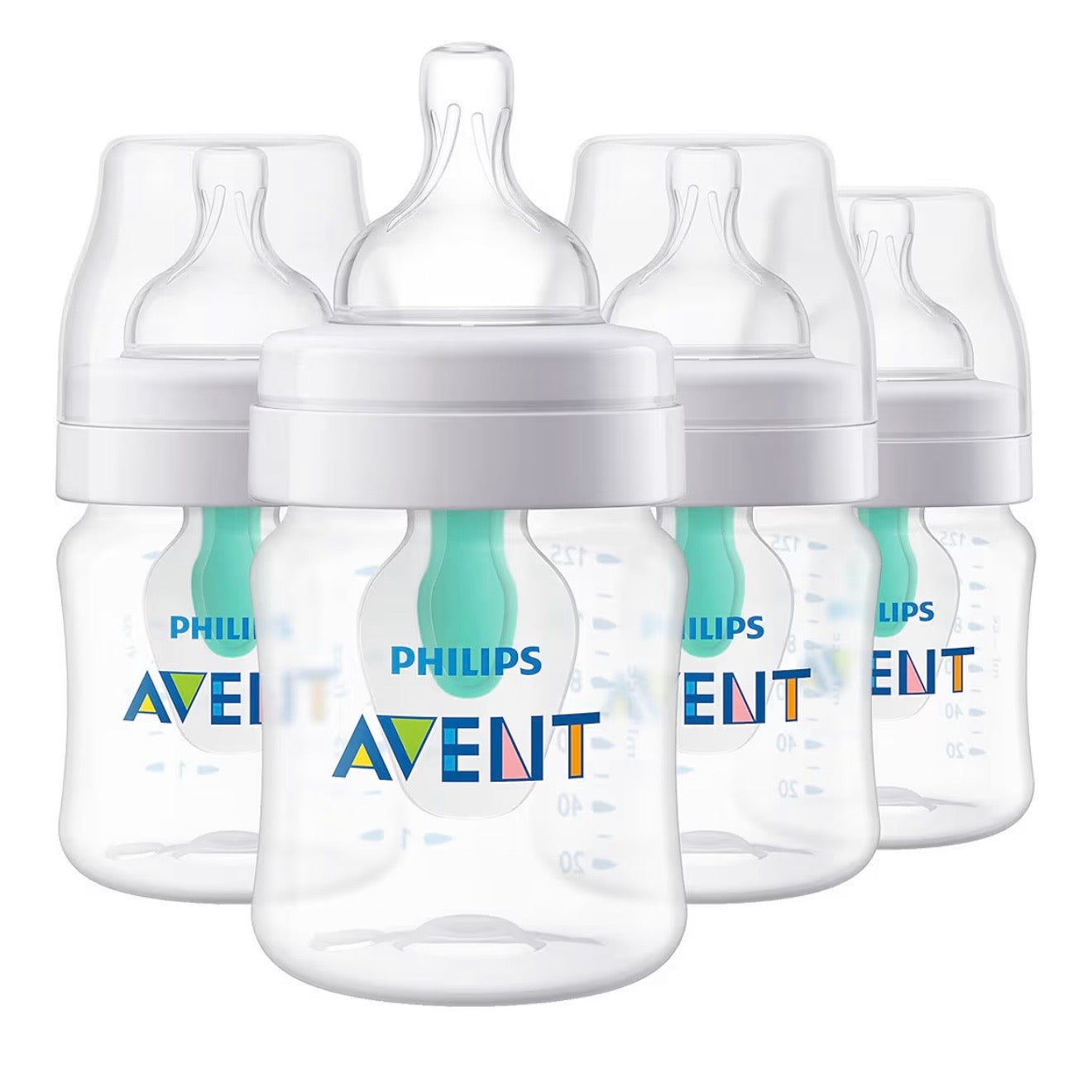 Philips Avent 4 Biberones Anticólicos AirFree 4oz Transparente