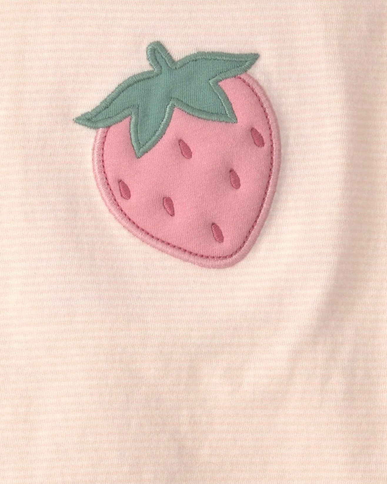 Conjunto Fresa Rosa Camiseta + Pantalón + Diadema Bebé Niña
