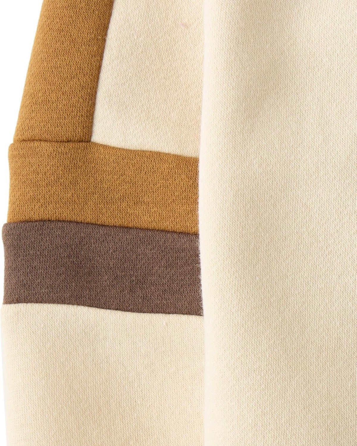 Conjunto 2 Piezas de Forro Polar Premium con Bloques de color Caqui/Caramel