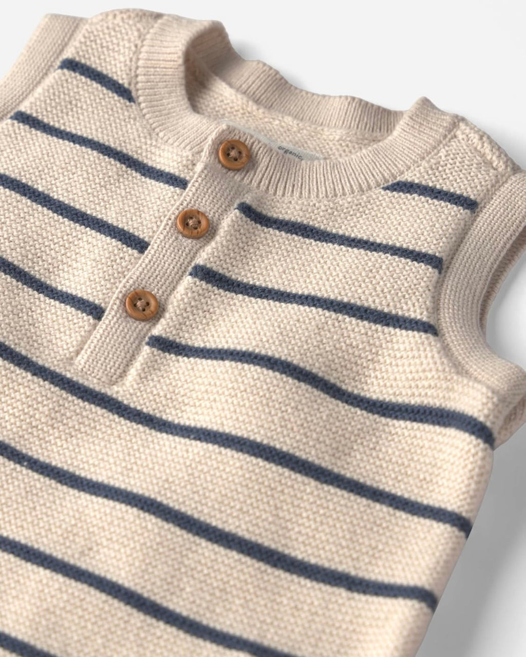 Romper de Rayas sin Mangas Bebé Unisex