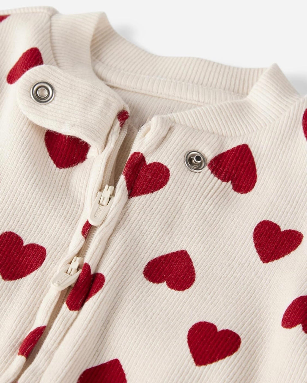 Pijama Suave con Estampado de Corazones Bebé Niña