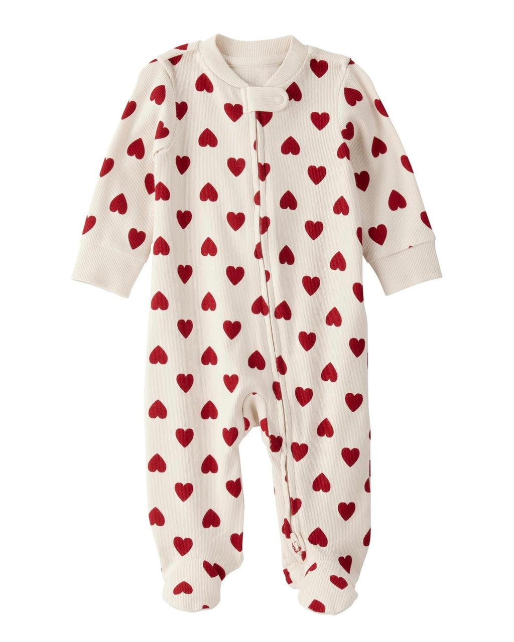 Pijama Suave con Estampado de Corazones Bebé Niña