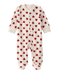 Pijama Suave con Estampado de Corazones Bebé Niña