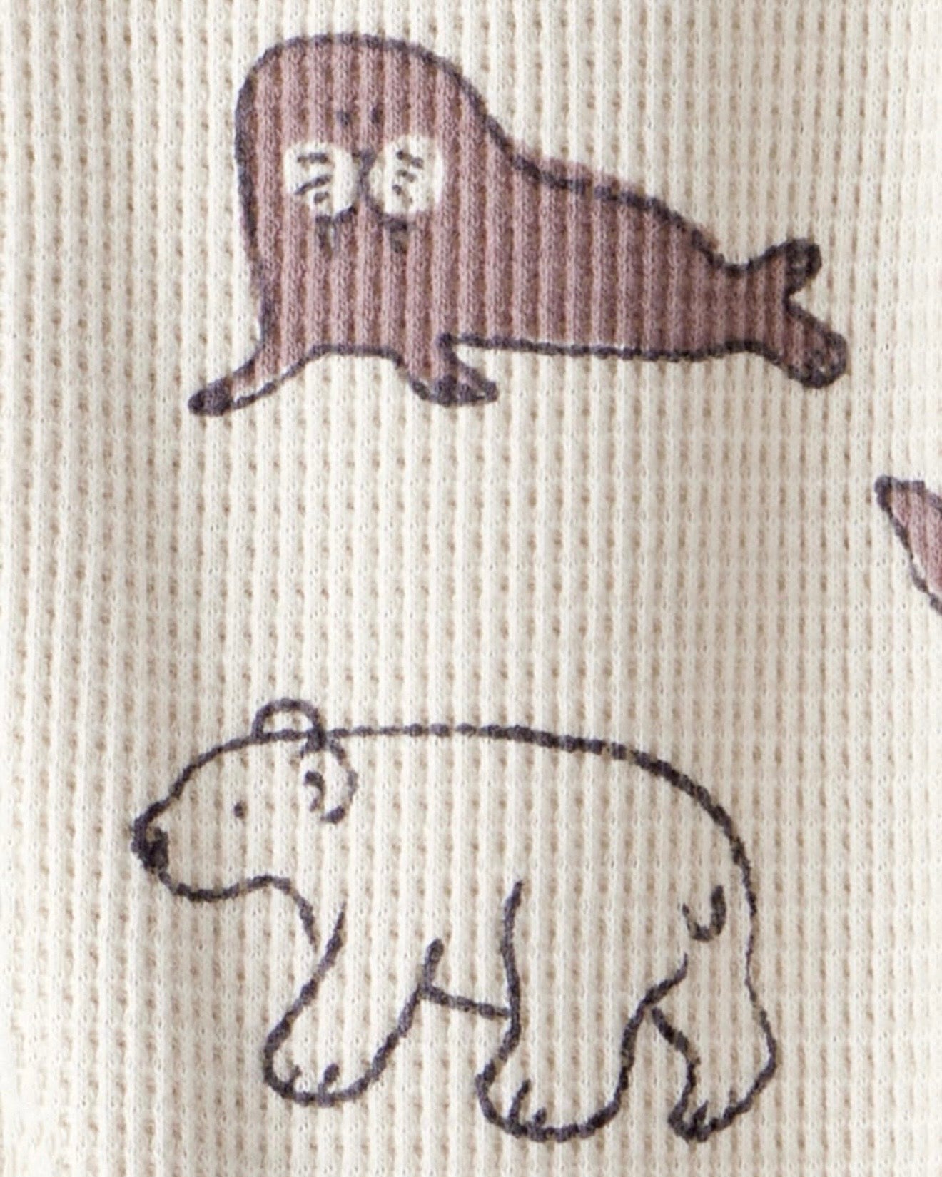 Pijama Suave con Estampado de Amigos Árticos Bebé Unisex