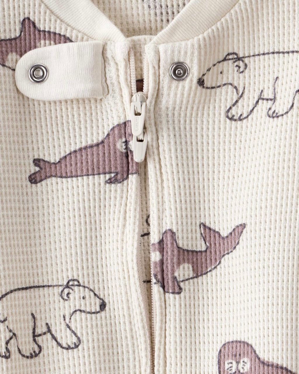 Pijama Suave con Estampado de Amigos Árticos Bebé Unisex