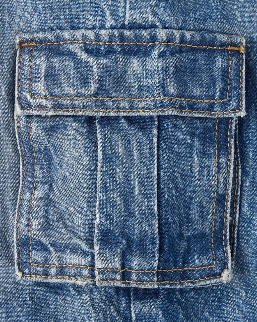 Jeans Vaqueros Cargo Holgados - Azul