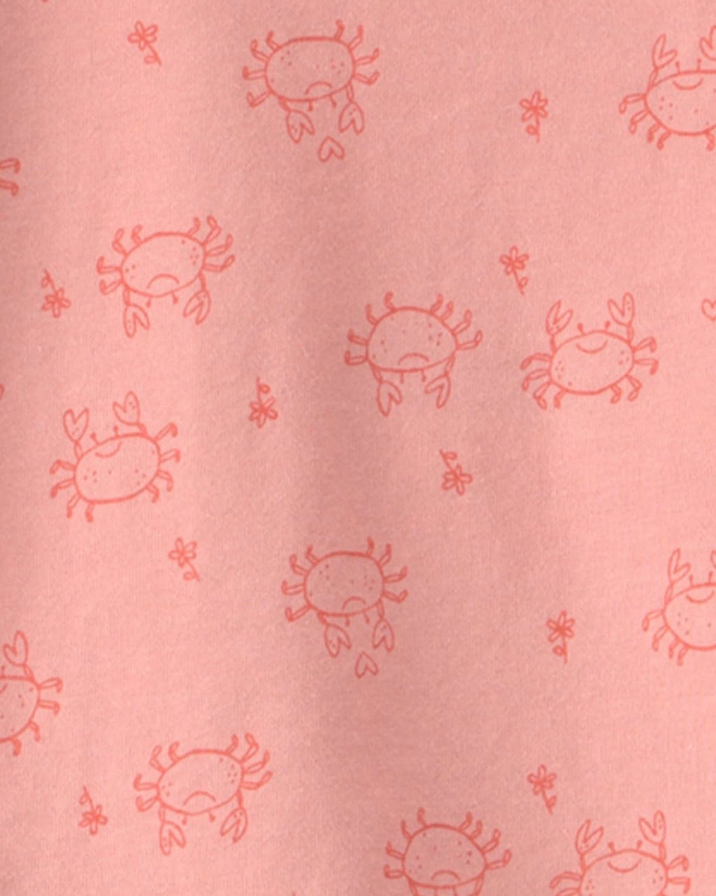 Conjunto 4 Piezas Rayas de Cangrejo Rosa Bebé Niña