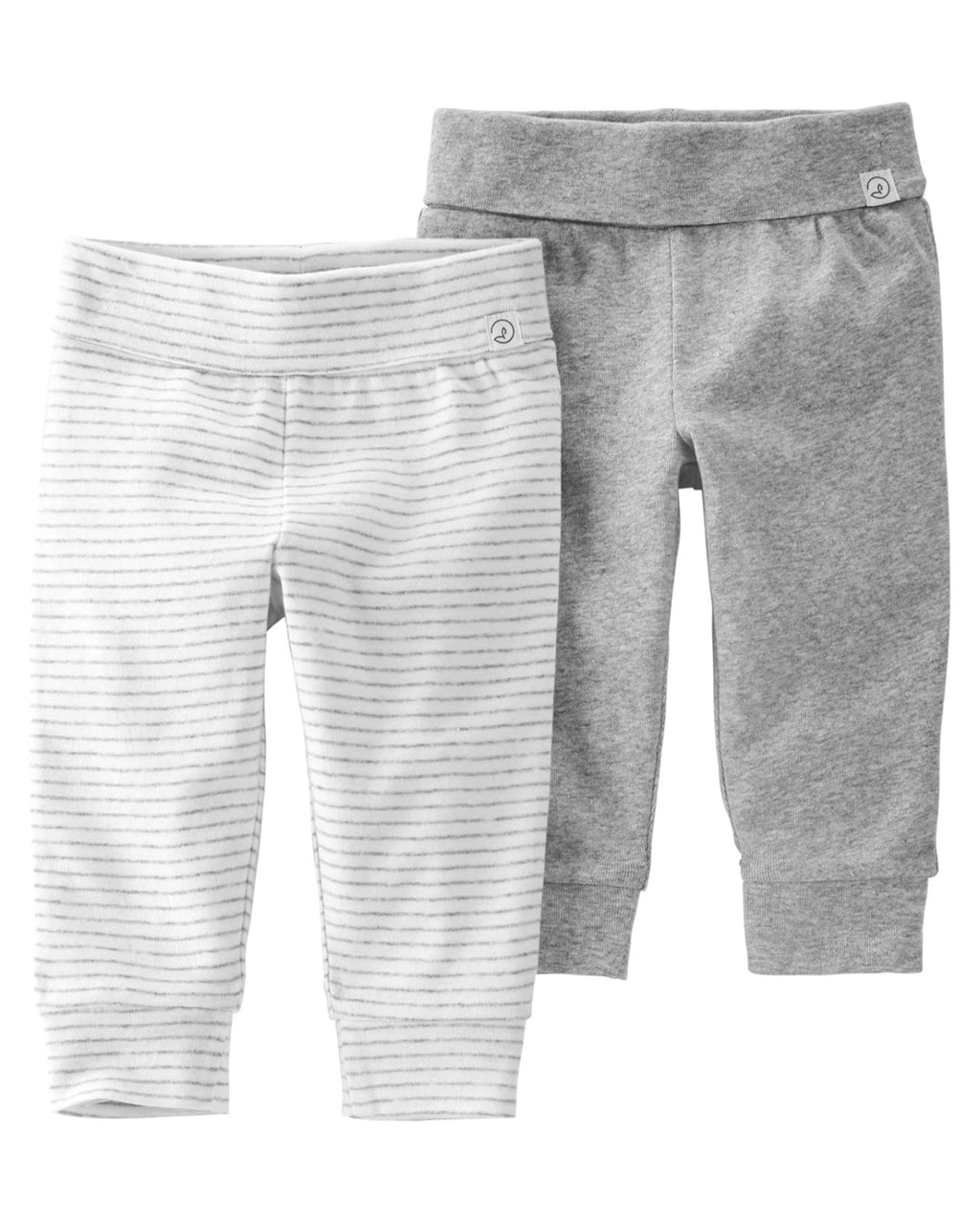 Pack x2 Joggers Gris/Rayas Bebé Unisex
