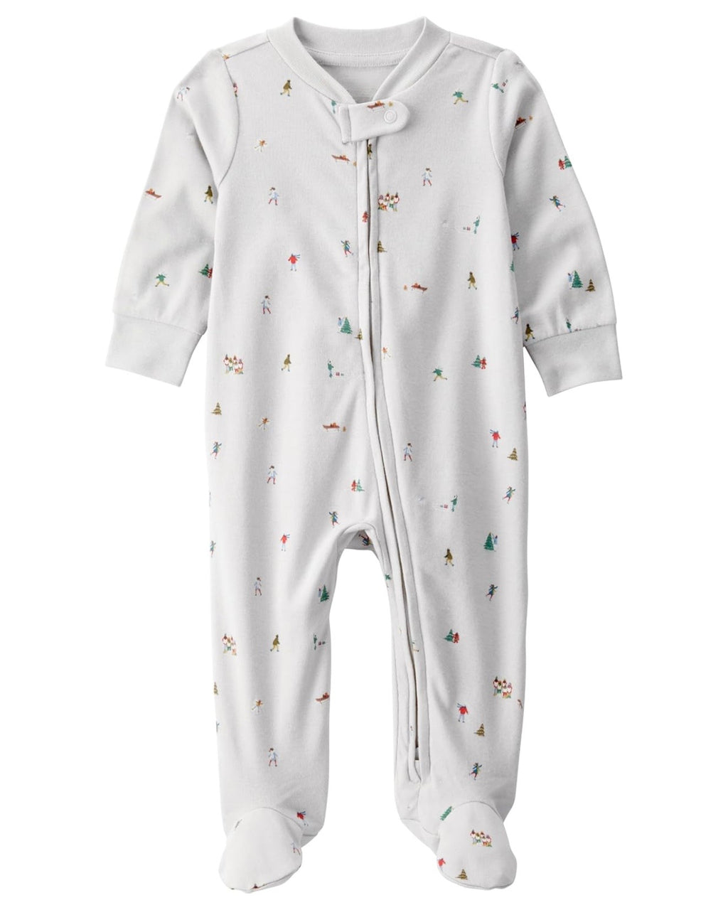 Pijama Suave con Estampado de Sendero Helado Bebé Unisex