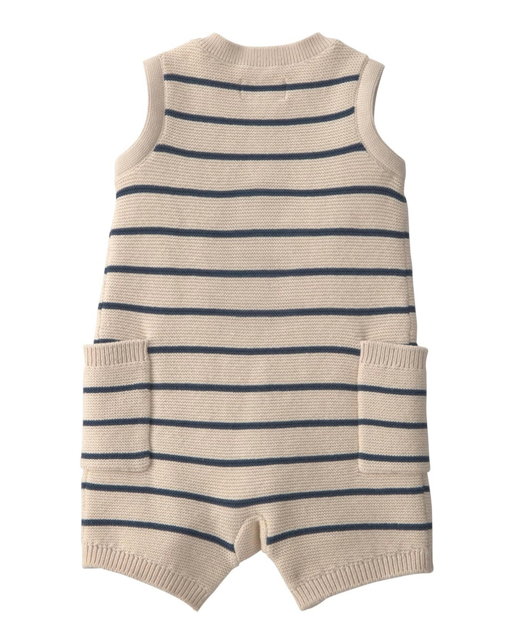 Romper de Rayas sin Mangas Bebé Unisex