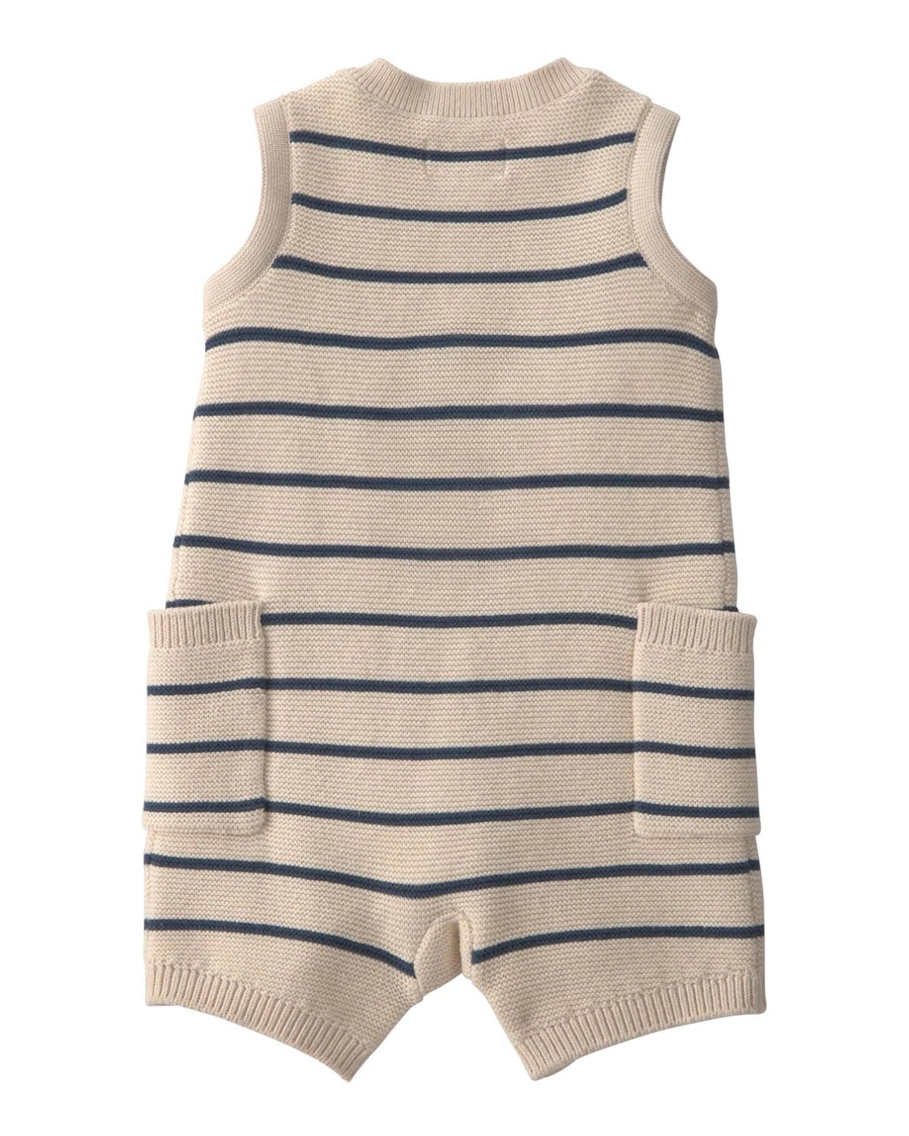 Romper de Rayas sin Mangas Bebé Unisex