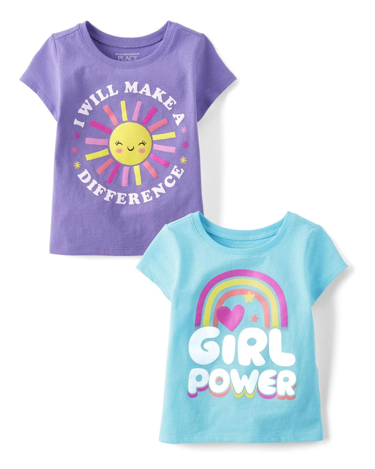 Pack de 2 Camisetas con Estampado de Positividad