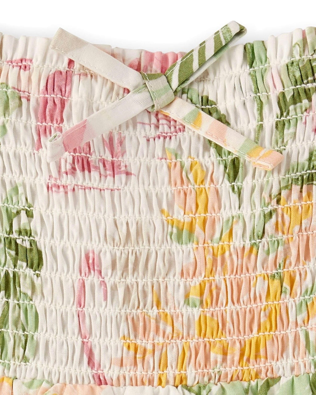 Vestido Fruncido Escalonado - Tropical