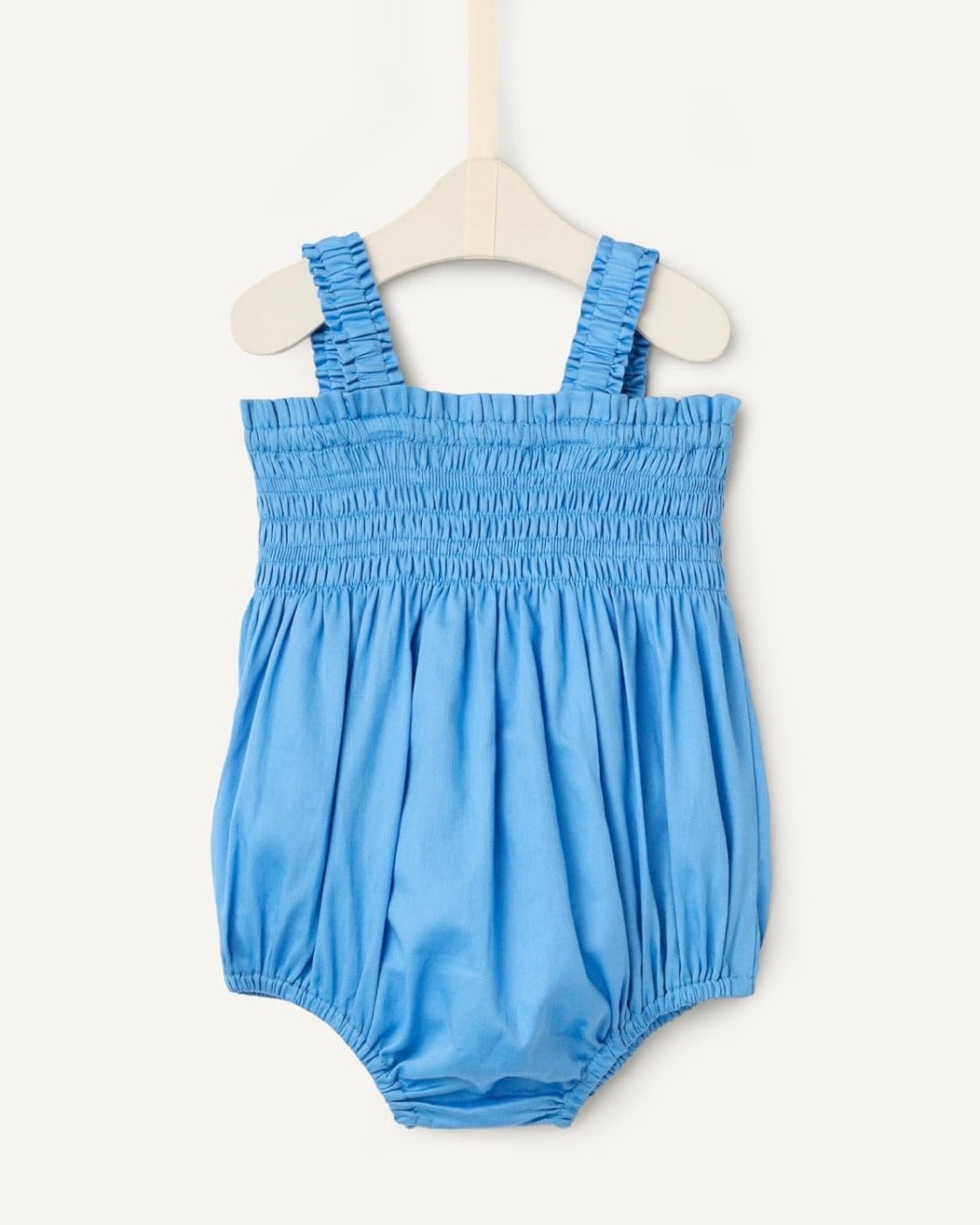 Mameluco sin mangas Azul bebé niña