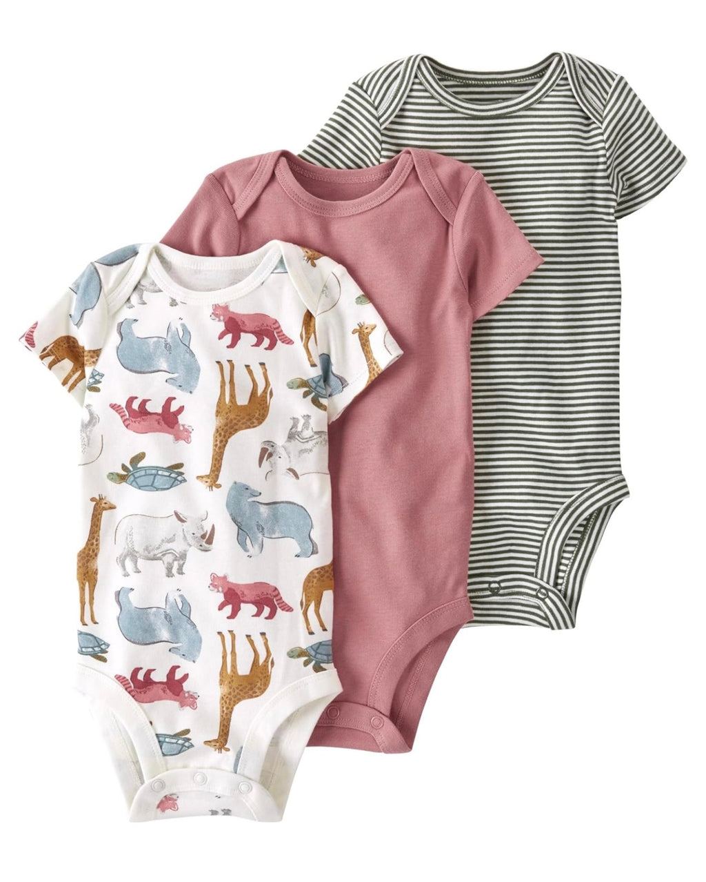 Pack de 3 Bodies de Manga Corta para Bebé Unisex Surtido