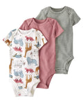 Pack de 3 Bodies de Manga Corta para Bebé Unisex Surtido