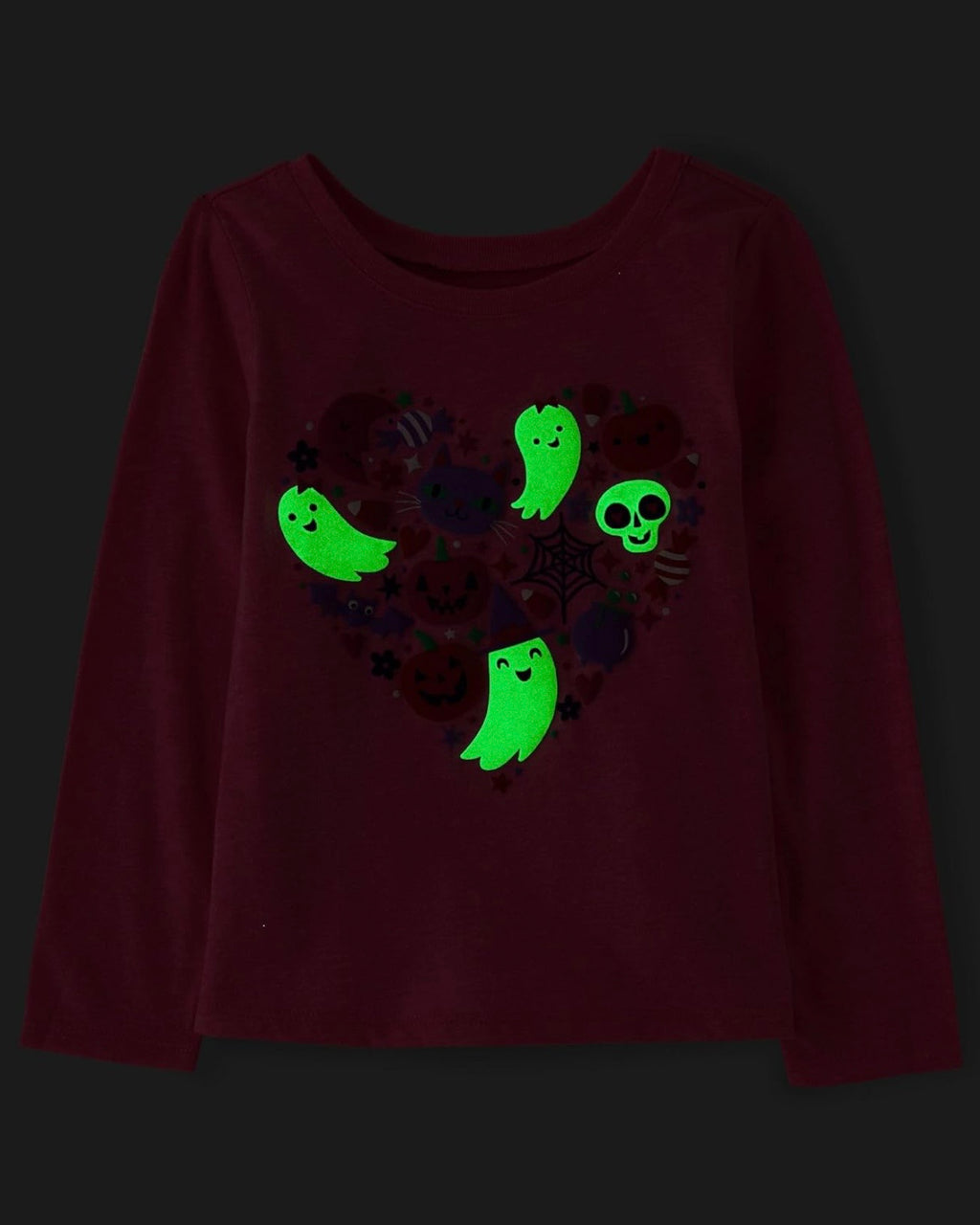 Pack de 2 Camisetas Manga Larga Estampado Mommys Boo/Ghost Heart
