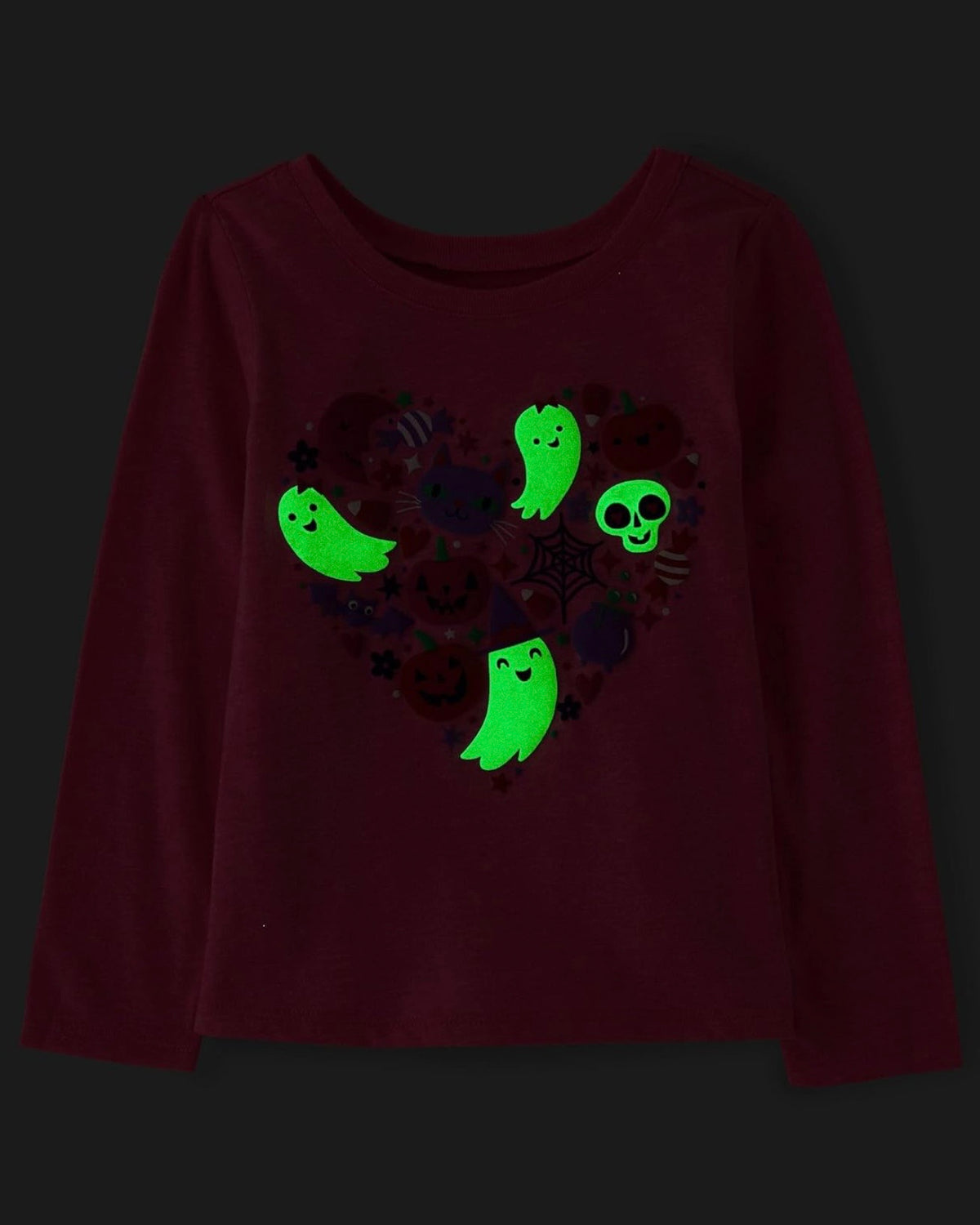 Pack de 2 Camisetas Manga Larga Estampado Mommys Boo/Ghost Heart