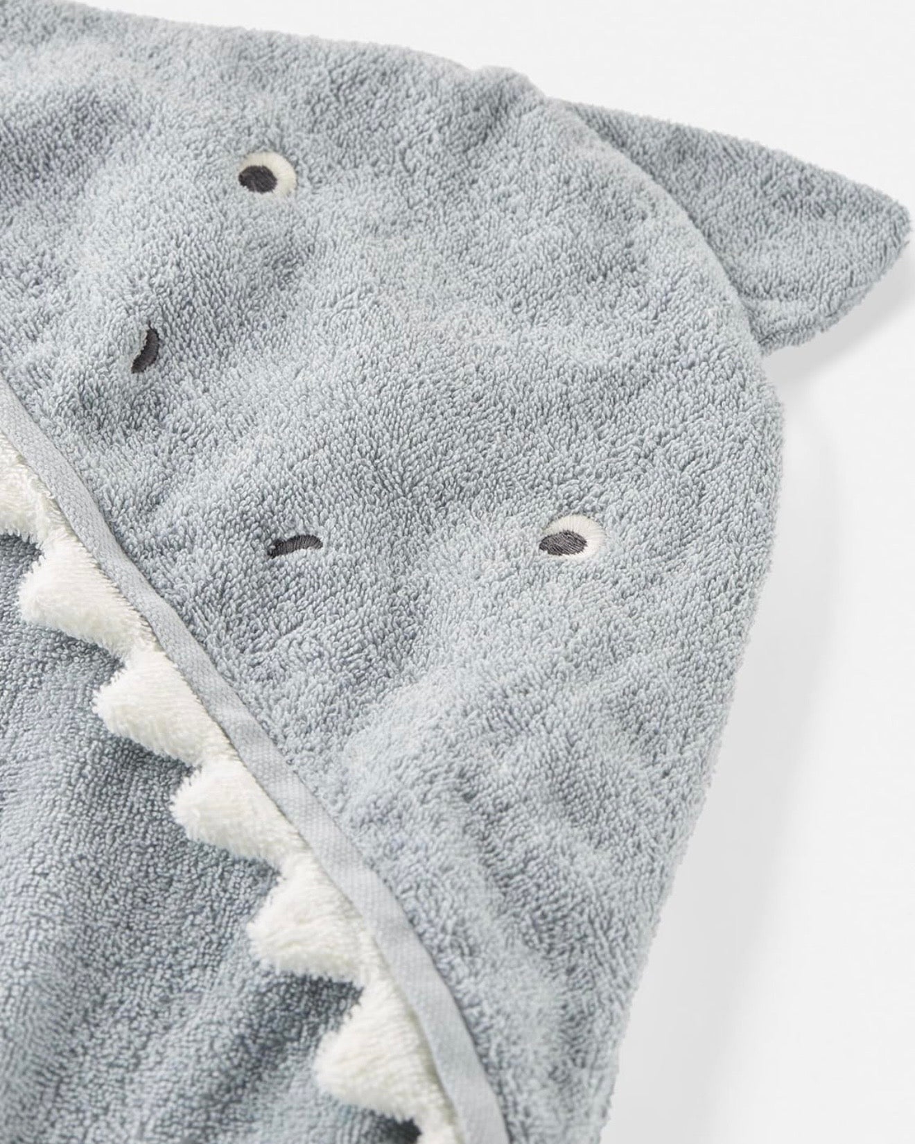 Toalla de baño con capucha tiburón galaxia gris