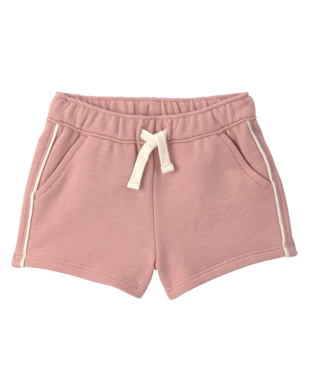 Conjunto Rosa de Felpa Francesa Sudadera + Short Bebé Niña