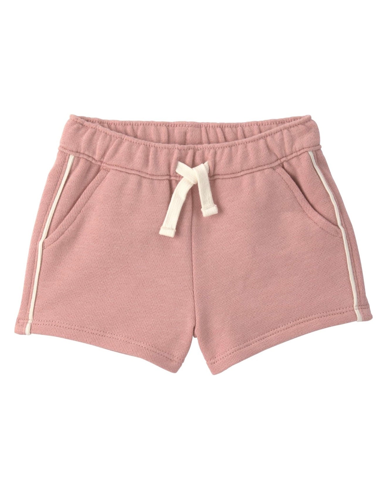 Conjunto Rosa de Felpa Francesa Sudadera + Short Bebé Niña