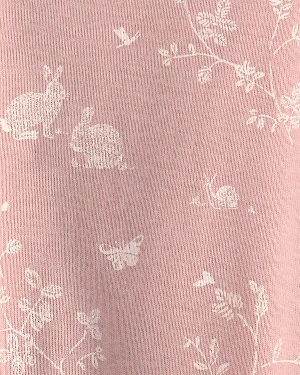 Pijama Suave con Estampado de Conejitos Rosados Bebé Niña