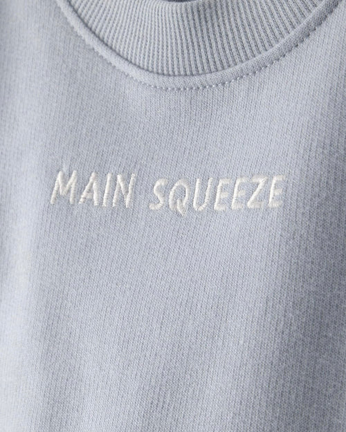 Conjunto Azul Sudadera + Bodie + Short Bebé Niño