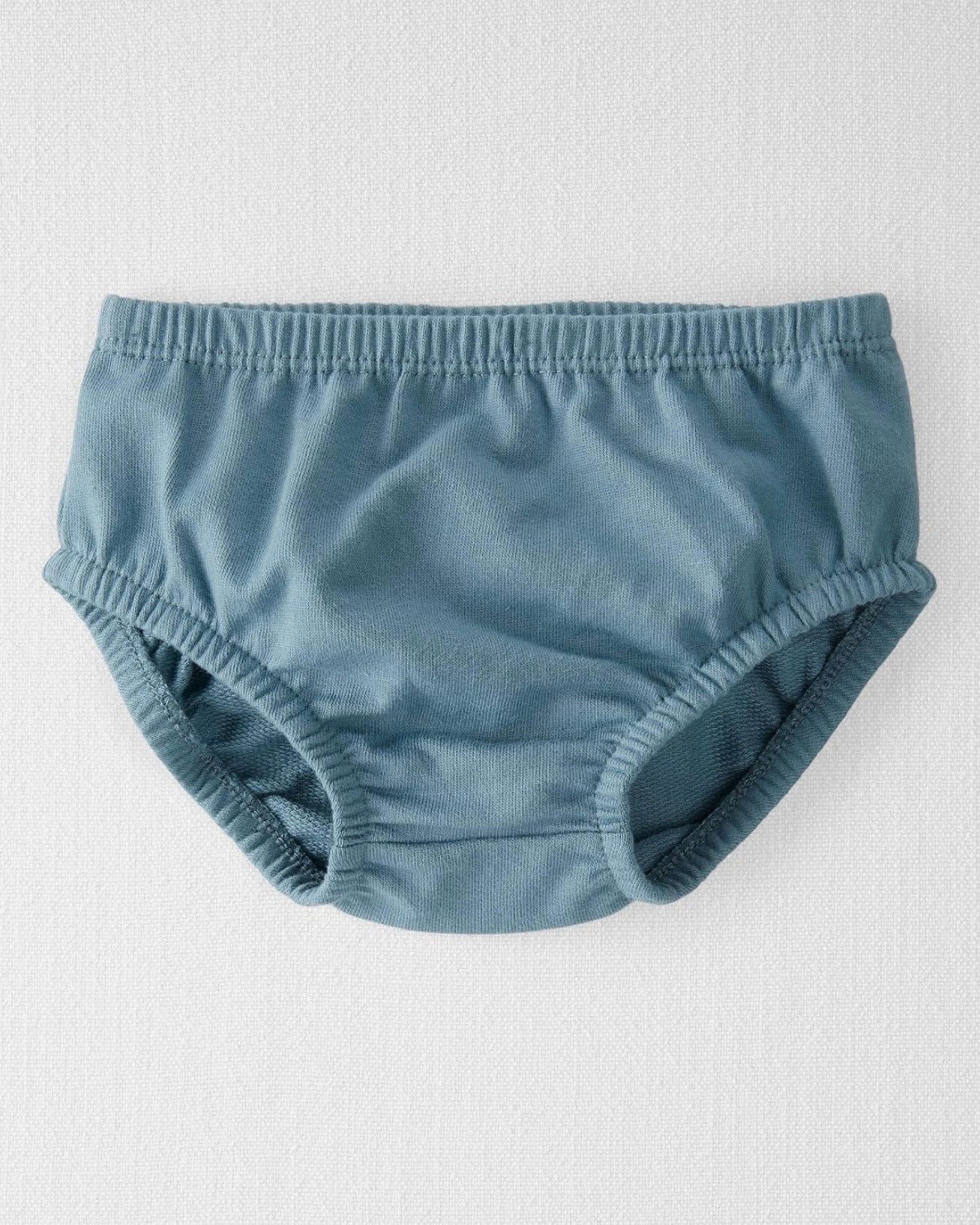 Vestido azul con botones y bolsillos funcionales bebé niña