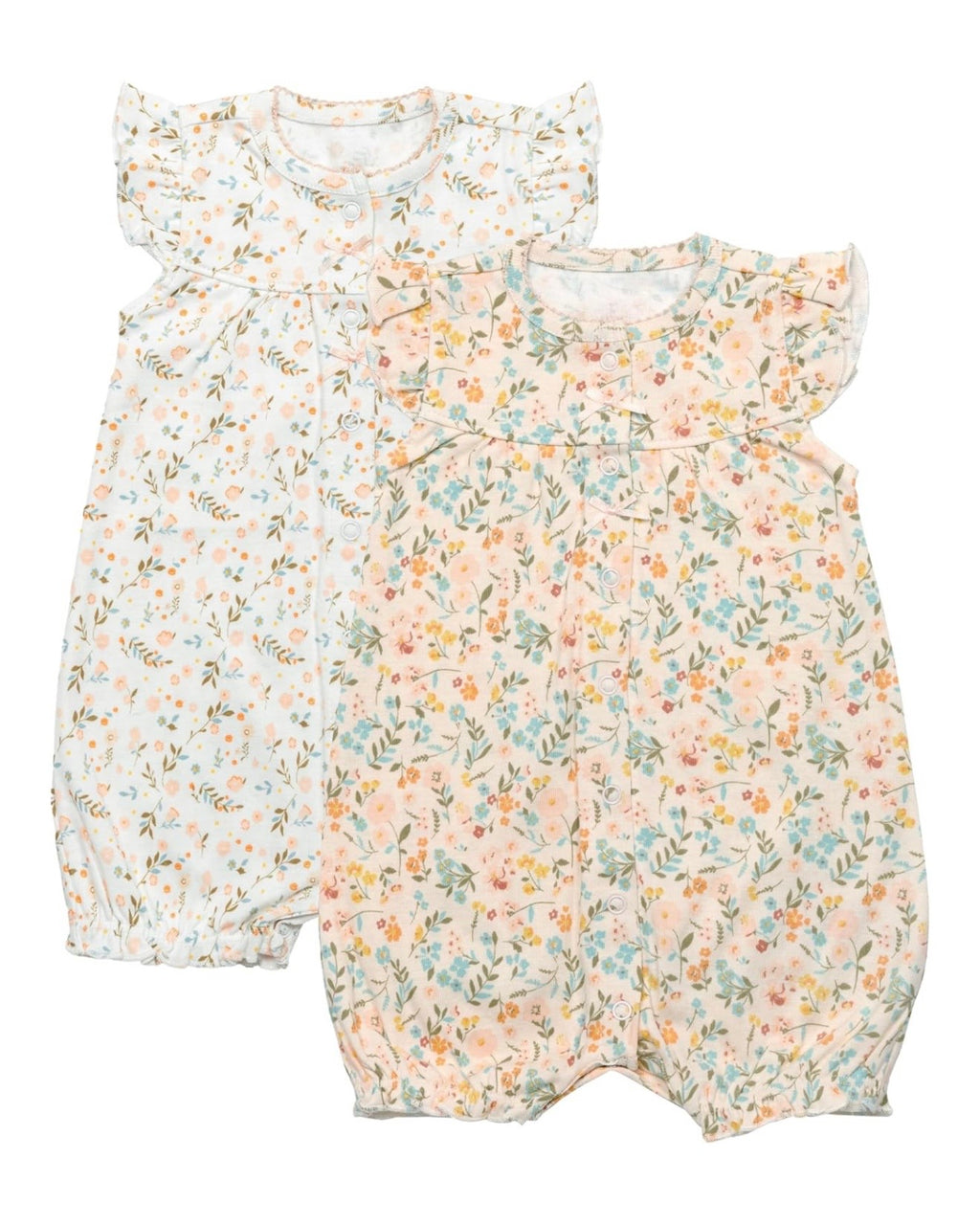 Pack x2 Bodies de Manga Corta para Bebé Niña
