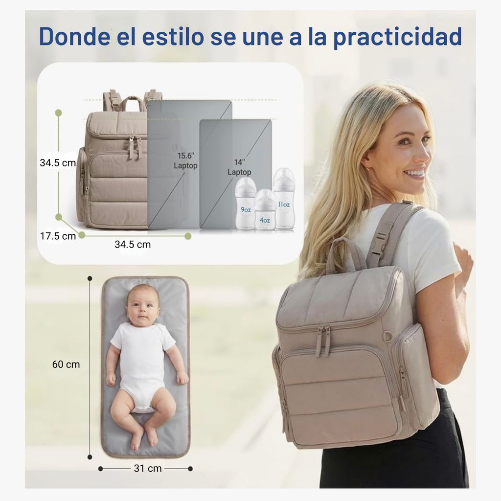 Pañalera + Cambiador