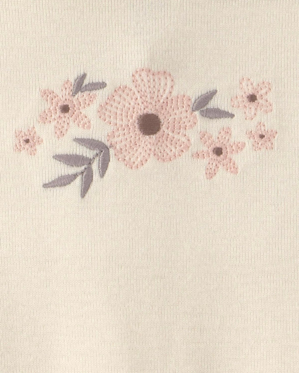 Conjunto Marrón Floral Blusa + Cubre Pañal + Bodie Bebé Niña