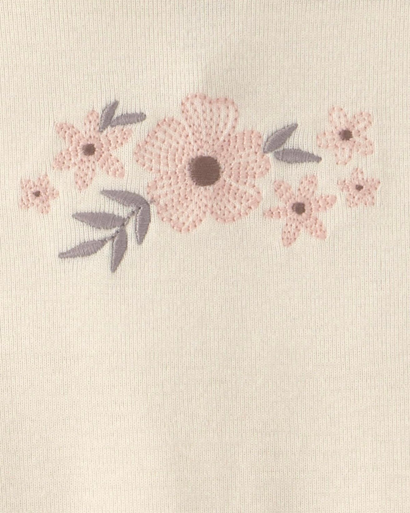 Conjunto Marrón Floral Blusa + Cubre Pañal + Bodie Bebé Niña