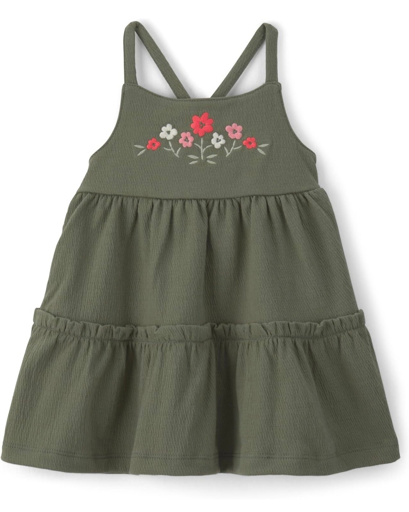 Vestido Verde Floral Bebé Niña